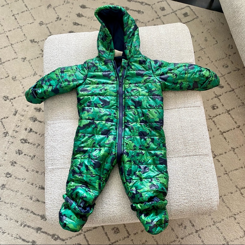 First Impressions Dinosaur Snowsuit, 6-9months